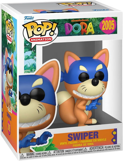 Funko Pop! Animation: Dora, a Aventureira - Swiper - Figura de vinil colecionável - Ideia para presente - Produtos oficiais - Brinquedos para crianças e adultos - Fãs de TV - Figura modelo para colecionadores e exposição