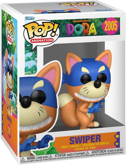 Funko Pop! Animation: Dora, a Aventureira - Swiper - Figura de vinil colecionável - Ideia para presente - Produtos oficiais - Brinquedos para crianças e adultos - Fãs de TV - Figura modelo para colecionadores e exposição