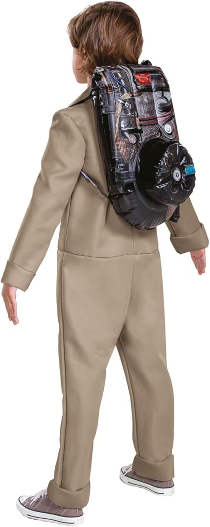 DISGUISE Fantasia infantil oficial Deluxe Afterlife Ghostbusters inclui mochila Proton Pack, Ghostbusters Fancy Dress Up Ghost Buster Outfit para crianças Trajes do Dia Mundial do Livro para meninos M