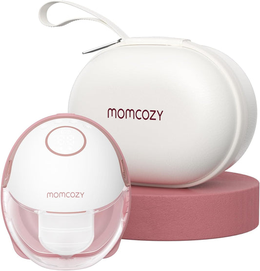 Momcozy Bomba tira leite mãos livres estilo móvel | M6, bomba de amamentação vestível ritmo ideal para mais leite, flange DoubleFit mais adequada e discreta com 3 modos e 9 níveis, 24 mm - 2 unidades vermelho aconchegante