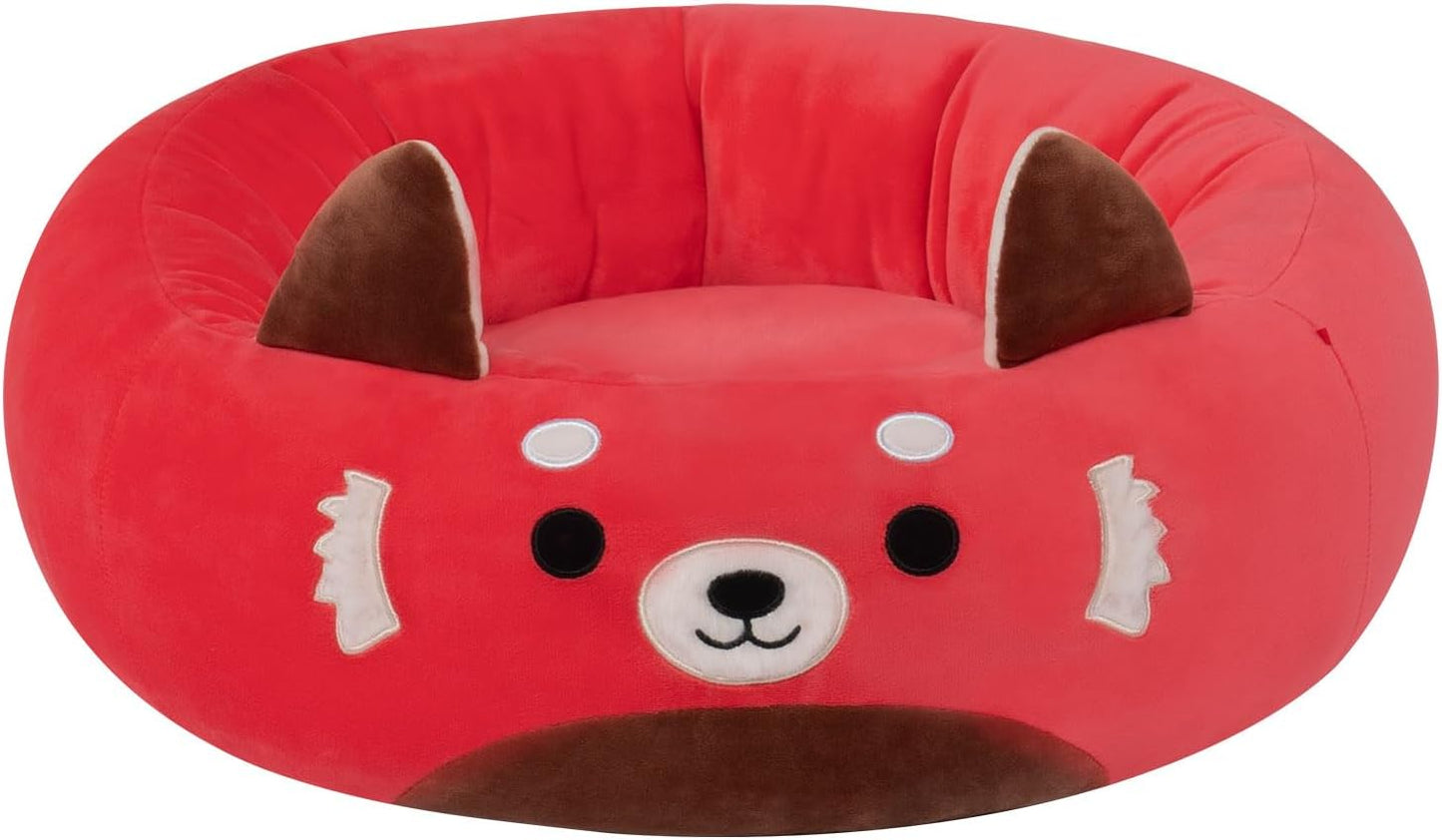 Squishmallows Cama para animais de estimação Original 30 polegadas Cici the Red Panda - Cama grande ultramacia oficial de pelúcia para animais de estimação