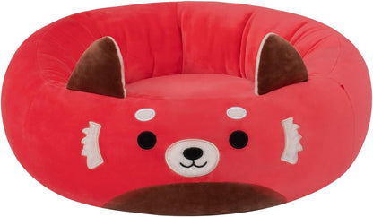 Squishmallows Cama para animais de estimação Original 30 polegadas Cici the Red Panda - Cama grande ultramacia oficial de pelúcia para animais de estimação