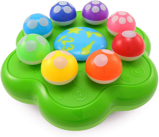BEST LEARNING Mushroom Garden - Brinquedos educativos interativos iluminados para crianças de 1 a 3 anos - cores, números, jogos e música para crianças