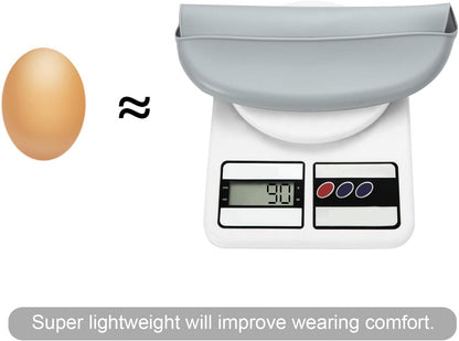 PandaEar Conjunto de 3 Babadores de Silicone para Bebês e Crianças Pequenas: Babadores superfinos, leves e impermeáveis, ajustáveis e com bolso coletor de alimentos. Unissex e sem sujeira.