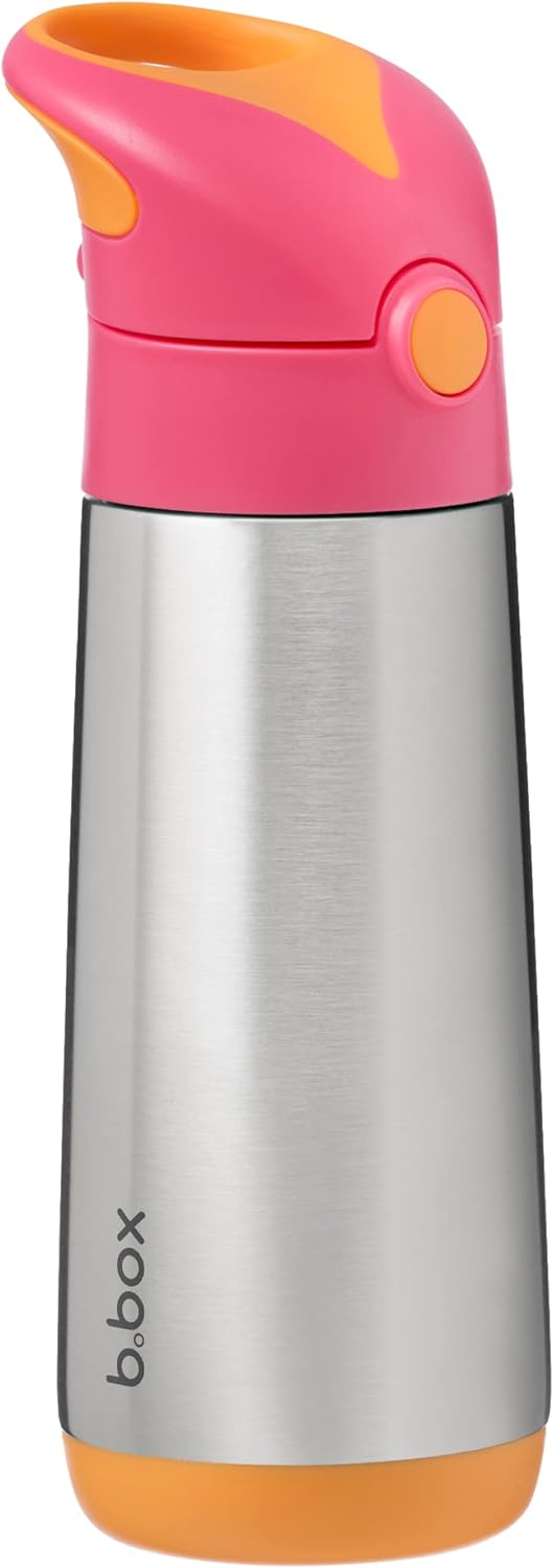 b.box Garrafa Térmica para Bebidas e Água | Aço Inoxidável com Parede Dupla Isolada | Mantém as Bebidas Geladas por até 15 horas e Quentes por até 8 horas | 500ml/16,9 pol.