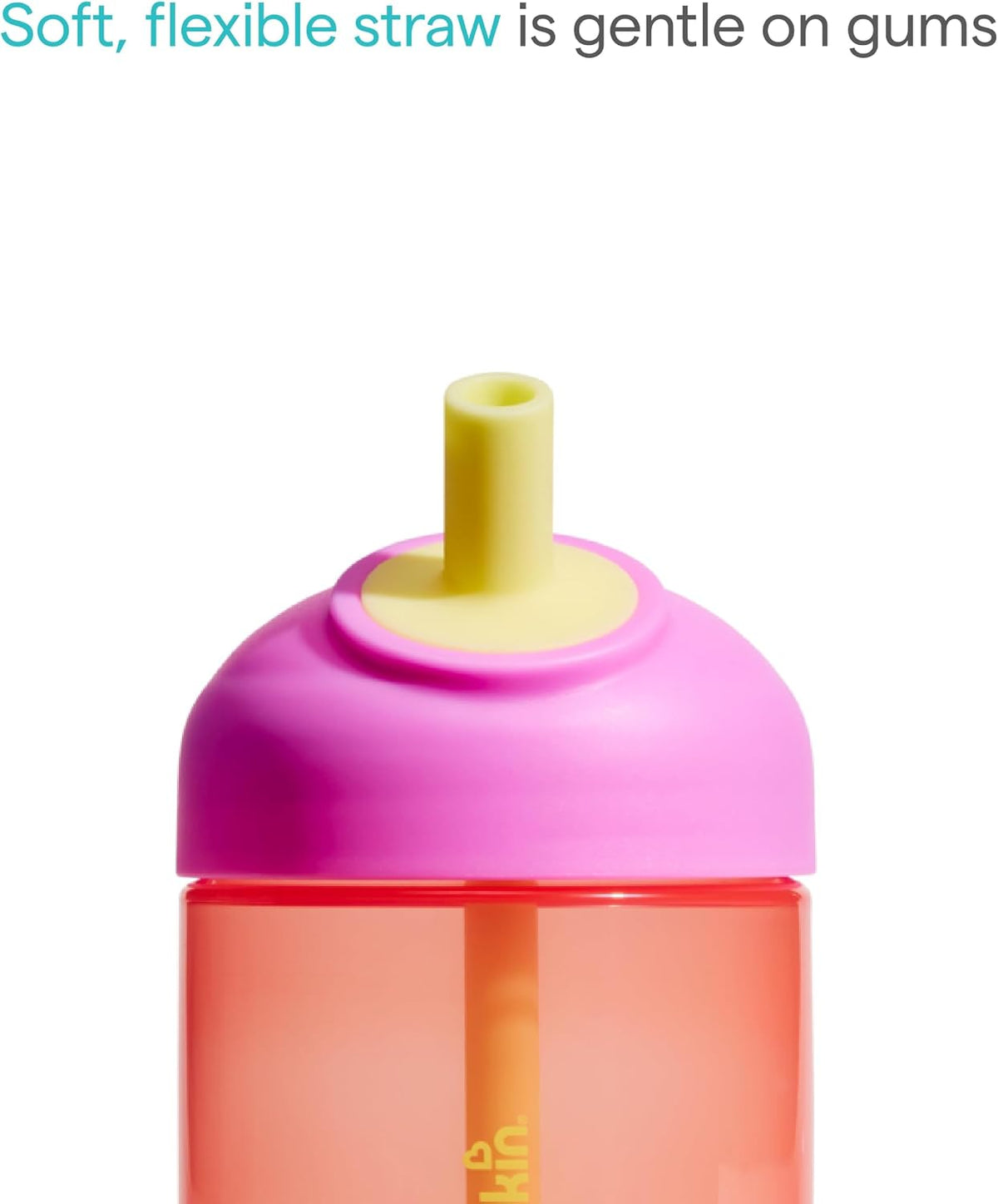 Munchkin Copo com Canudo Perfect Angle | 12m+ | 296 ml | Coral