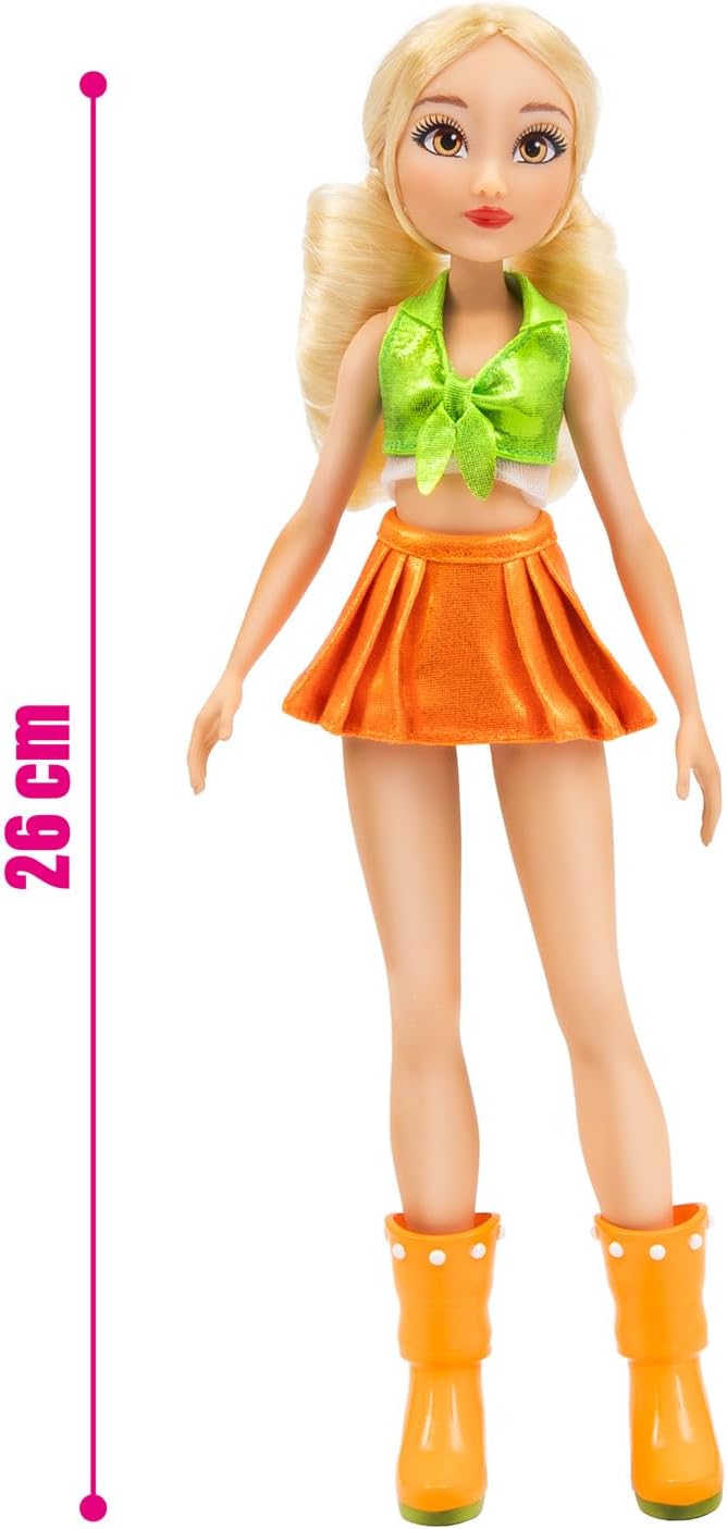 Winx Iconic Boneca – Stella com Roupa Característica e Articulações – Boneca Fashion Clássica de 27cm com Cabelo Dourado – Brinquedo Oficial do Clube Winx para Meninas – Brincadeira Mágica de Aventura – Idade 4+