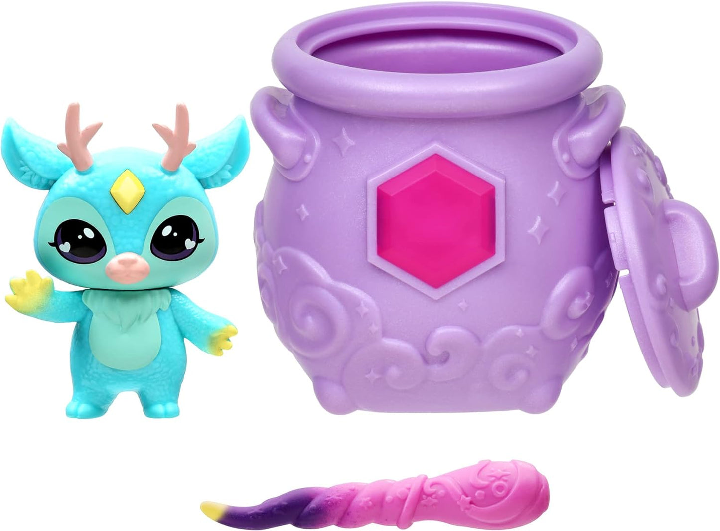 Magic Mixies Mixlings Magic Castle Playset Super Pack, Playset expansível com varinha mágica que revela 5 momentos mágicos e 2 caldeirões de colecionador, para crianças a partir de 5 anos, exclusivo da Amazon