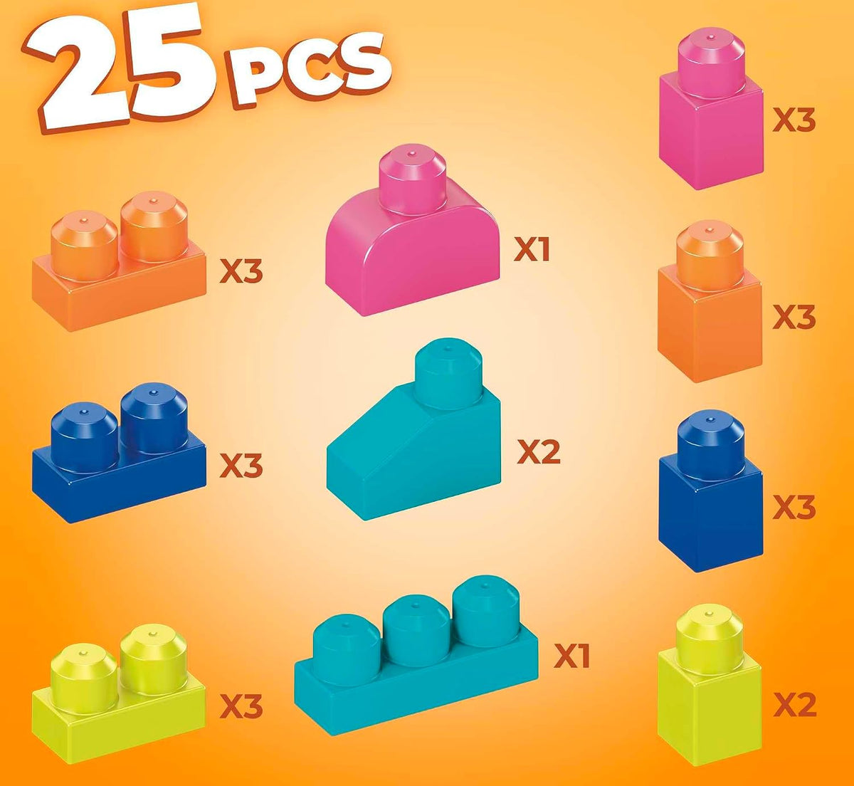 Mega Brands MATTEL - Construção, HDK82, Multicolorido