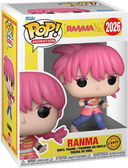 Funko Pop! Animation: R1/2 - Ranma - Probabilidade de 1/6 para a variante rara de Chase - Ranma 1/2 - Figura colecionável de vinil - Ideia para presente - Produtos oficiais - Brinquedos para crianças e adultos - Fãs de anime