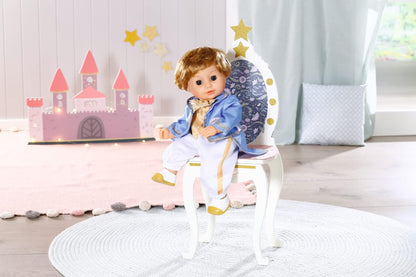 Baby Annabell Boneca Little Sweet Prince 707104 - 36 cm com corpo de tecido super macio e olhos que fecham para crianças pequenas - Inclui blusa, calça e sapatos dois em um - Adequada para crianças a partir de 1 ano, Multicolorida