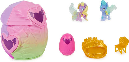 HATCHIMALS CollEGGtibles, conjunto de jogos domésticos Rainbow-cation Family Hatchy com 3 personagens e até 3 bebês surpresa (o estilo pode variar), brinquedos infantis para meninas