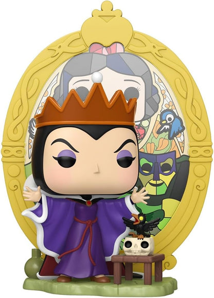 Funko Pop! Deluxe: Vilões - Rainha Má - (Vidro) - Vilões da Disney - Figura Colecionável de Vinil - Ideia de Presente - Produto Oficial - Brinquedos para Crianças e Adultos - Fãs de Terror - Figura para Colecionadores