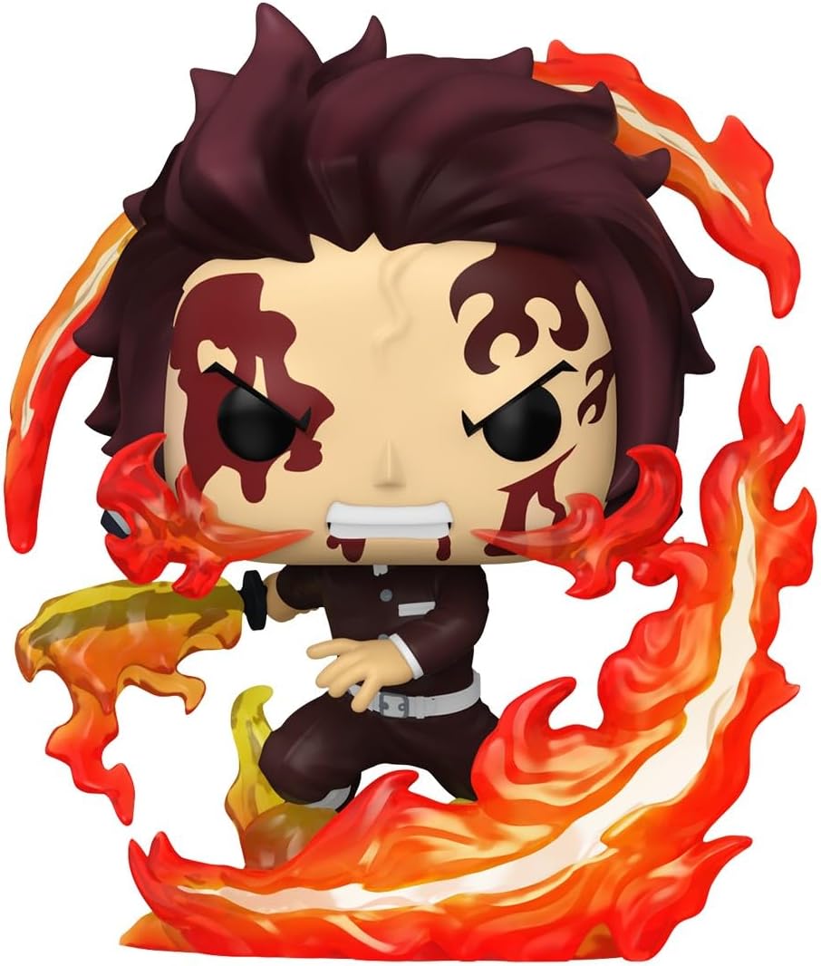 Funko Pop! Plus: Demon Slayer - Tanjiro Kamado - (Dancing Flash) - Figura de vinil colecionável - Ideia de presente - Produtos oficiais - Brinquedos para crianças e adultos - Fãs de anime - Figura modelo para colecionadores