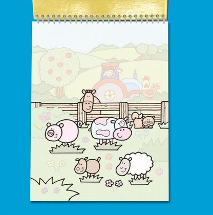 Galt Toys, Water Magic - Fazenda, Livros de colorir para crianças a partir de 3 anos, 2 unidades (pacote com 1)