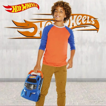 Hot Wheels Estojo Lançador | Armazena até 20 carrinhos | 2 em 1: estojo de armazenamento e lançador que se conecta a outros conjuntos | Para crianças a partir de 3 anos | (Carrinhos não incluídos)