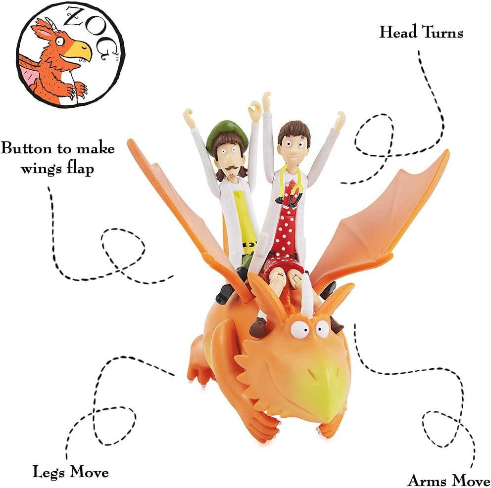 WOW! STUFF Zog e os Doutores Voadores - Conjunto de Histórias | Bonecos de Ação Articulados Colecionáveis | Brinquedos e Presentes Oficiais da Julia Donaldson e Axel Scheffler Books and Films