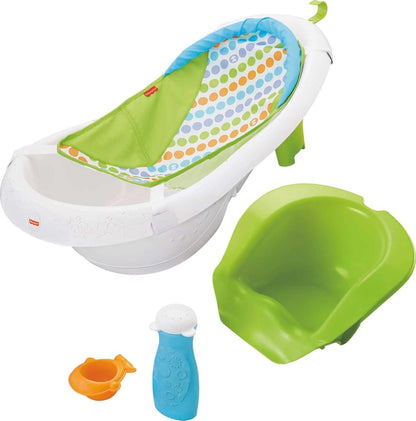 Fisher Price - Banheira 4 em 1 com Assento e Tela, Nova Versão