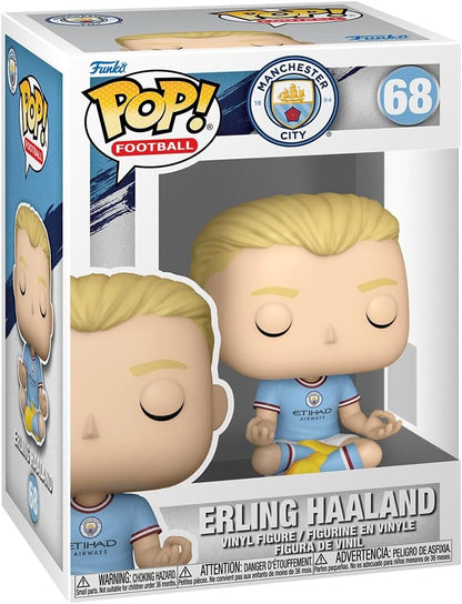 Funko Pop! Futebol: Manchester City - Erling Haaland - Figura de vinil colecionável - Produtos oficiais - Ideia de presente - Brinquedos para crianças e adultos - Fãs de esportes - Figura modelo para colecionadores