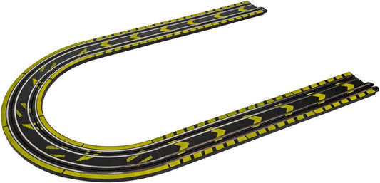 Scalextric Micro Scalextric Track Extension Pack - Rectas y Curvas - Amplía tu trazado en 148cm, incluye 6 rectas de 150mm y 4 curvas de 45 grados, accesorios Micro Scalextric