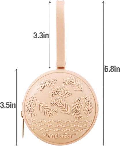 PandaEar Conjunto de 4 Estojos Porta-Chupetas | 2 Estojos de Silicone para Chupeta e 2 Capas Transparentes para Caixa de Chupeta Snoother Pods | Acessórios Universais para Caixa de Chupeta, Ideais para Viagem | Livre de BPA