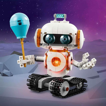 LEGO Brinquedo robô espacial Creator 3 em 1 - transforma-se em uma figura de cachorro ou modelo de foguete - Conjunto de construção para crianças - Ideia de presente com tema espacial para crianças, meninos e meninas com mais de 8 anos