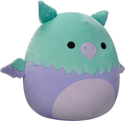 Squishmallows SQCR05401 7,5 polegadas-Minerva The Squa e Purple Griffin, multicolorido