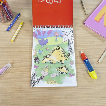 Galt Toys, Water Magic - Dinossauros, Livros de colorir para crianças a partir de 3 anos