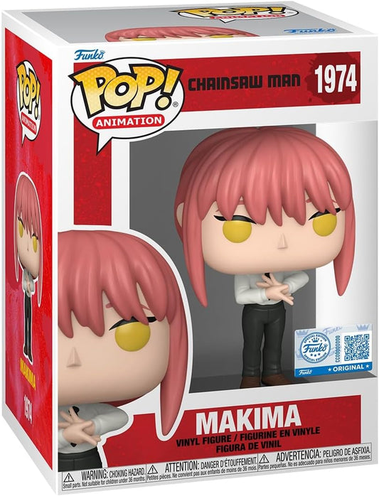 Funko Pop! Animation: Chainsaw Man - Makima - (Mãos) - Exclusivo da Amazon - Figura de vinil colecionável - Ideia de presente - Produtos oficiais - Brinquedos para crianças e adultos - Fãs de anime