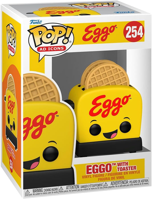 Funko Pop! Ícone de Anúncio: Kellogg's - Waffle Eggo com Torradeira - Kellogg's - Figura Colecionável de Vinil - Ideia de Presente - Produto Oficial - Brinquedos para Crianças e Adultos - Fãs de Ícones de Anúncio - Figura Modelo para Colecionadores