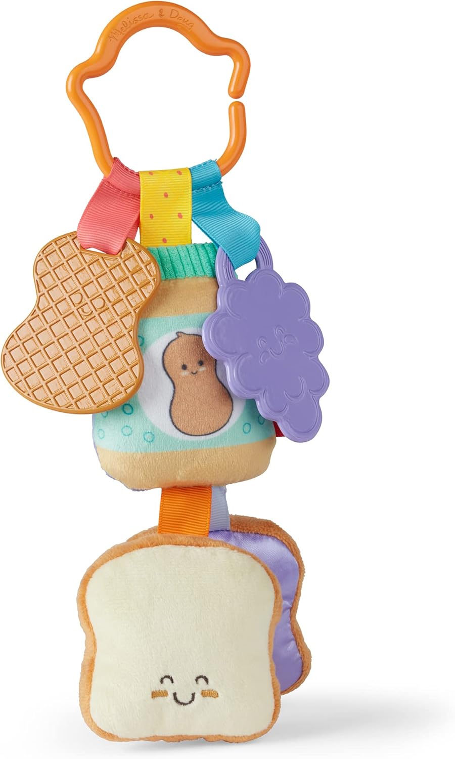 Melissa & Doug Brinquedo infantil Ice Cream Take-Along com som e vibração - Brinquedos de desenvolvimento inicial e atividades - Macio