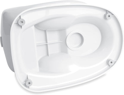 Nuby My Real Urinal Potty Training Toilet para meninos com botão de descarga realista e som para bebês e crianças, branco