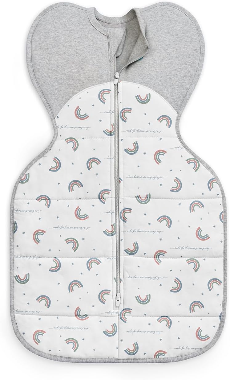 Love To Dream™ Swaddle UP™, Médio 6-8,5 kg - Branco | Ajuste perfeito, promove uma rotina de sono saudável | 2,5 Tog Ideal para o inverno e outono (16–20 °C) | Algodão lavável à máquina com zíper duplo