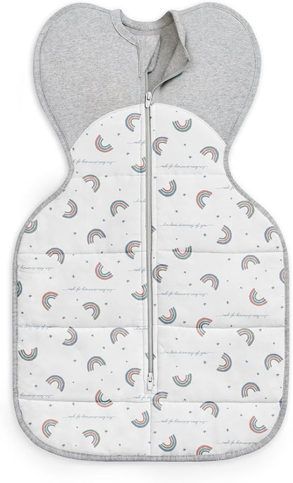 Love To Dream™ Swaddle UP™, Médio 6-8,5 kg - Branco | Ajuste perfeito, promove uma rotina de sono saudável | 2,5 Tog Ideal para o inverno e outono (16–20 °C) | Algodão lavável à máquina com zíper duplo