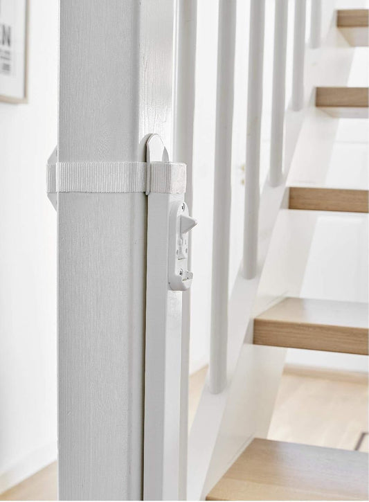 Kit de adaptador de escalera BabyDan Kit de montaje de puerta para bebés Blanco