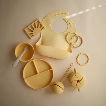 Mushie Potes para Lanches Baby para Crianças | Copo de Silicone Antivazamento para Bebês e Crianças | Fácil de Segurar para Crianças | Material: Silicone de Grau Alimentício | Pode ser lavado na lava-louças e usado no micro-ondas