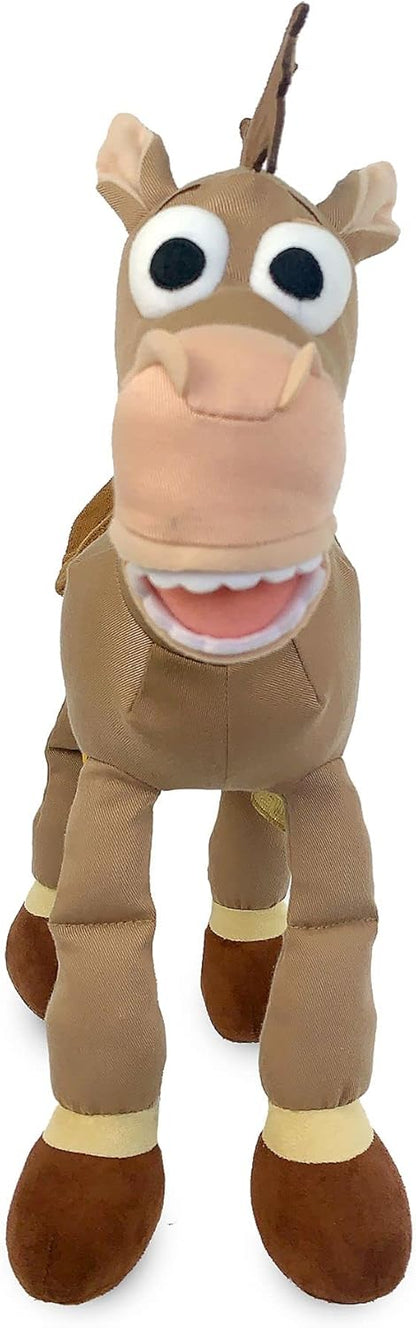 Disney Pelúcia oficial do Bullseye da Store, Toy Story, 39 cm/15 polegadas, brinquedo de pelúcia com detalhes faciais bordados e letras bordadas nos pés, adequado para todas as idades.