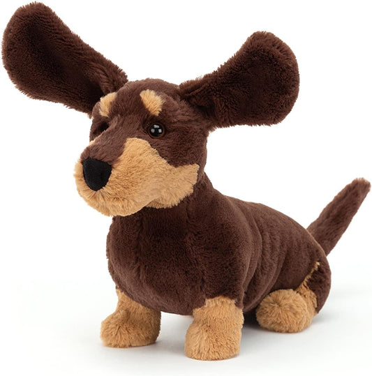 Jellycat Otto Sausage Dog Dachshund Pelúcia Macia Brinquedo