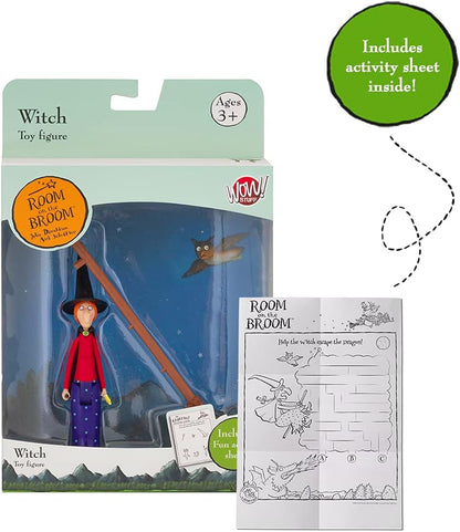 WOW! STUFF A Bruxa de Room On The Broom - Figura de Ação Articulada Colecionável | Brinquedos e Presentes Oficiais da Julia Donaldson e Axel Scheffler Books and Films