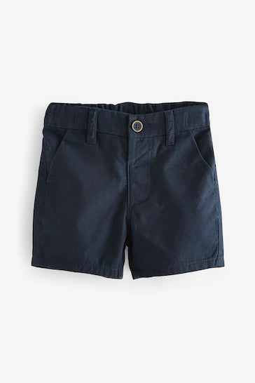 |Boy| Shorts Chino Pacote Com 2 - Azul Marinho/Pedra (3 Meses - 7 Anos)