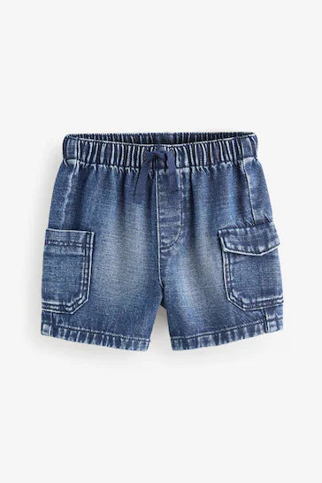 |Boy| Shorts Jeans Cargo Pull-On (3 meses a 7 anos)