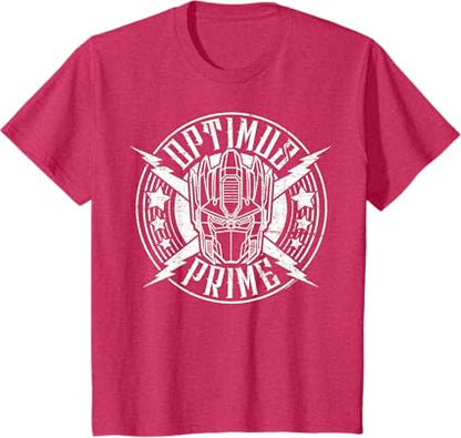T-shirt Transformers Optimus Prime Vintage Rock Lightning Logo