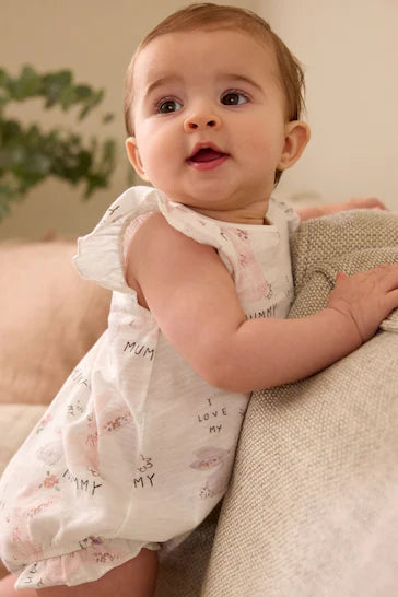 |BabyGirl| Macaquinho Jersey Bebê - Múmia Coelhinha Branca