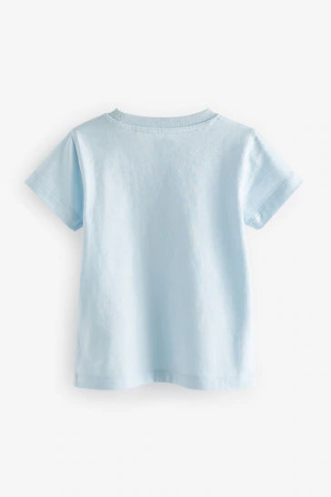 |Boy| Camisetas De Manga Curta Com Personagens, Pacote Com 3 - Minerais (3 meses - 7 anos)