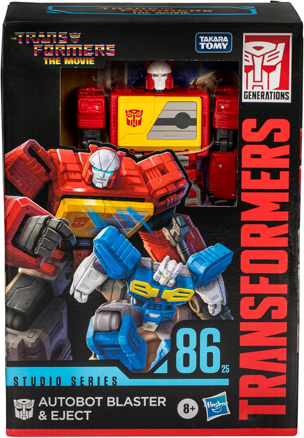 Transformers Studio Series Voyager O Filme 86-25 Autobot Blaster e Eject Figuras de Acção