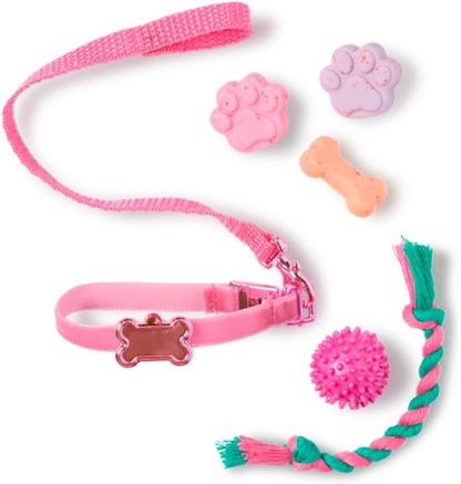 Our Generation – Boneca de 45 cm e conjunto de cãozinho de estimação – Olhos castanho-escuros realistas e cabelo castanho-escuro ondulado – Peluche Husky Dog e acessórios – Brincadeira de faz de conta – Estella e Evi