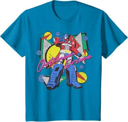 Transformers Retro Optimus Prime 80's Print T-Shirt