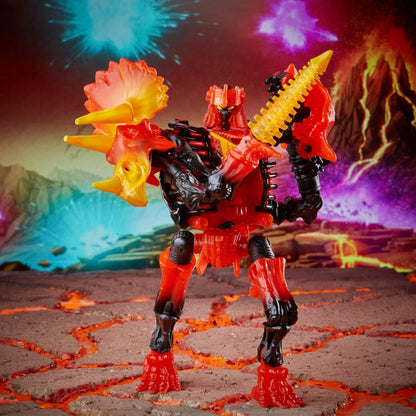 Transformers Generations War for Cybertron Classe Luxo - WFC-K39 Tricranius - Beast Power Fire Blasts Collection