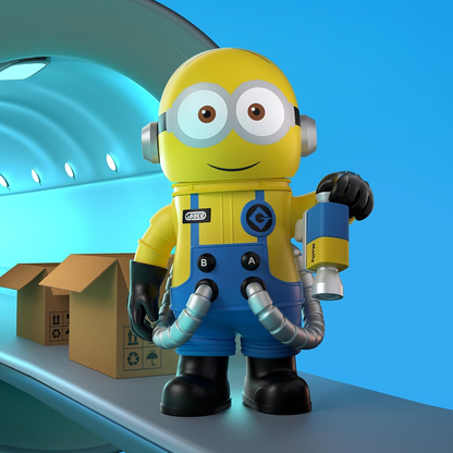 POP MART MEGA SPACE MOLLY 400% Minions 1 peça, design premium, presente para mulheres, boneco de ação colecionável favorito dos fãs