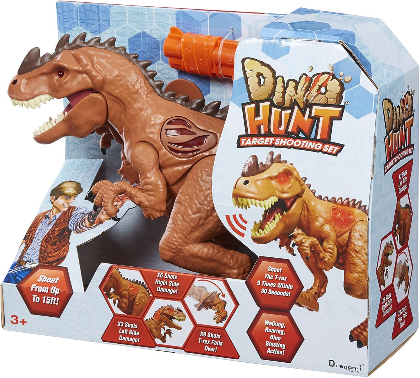 Conjunto de tiro ao alvo CHTK4 Dino Hunt